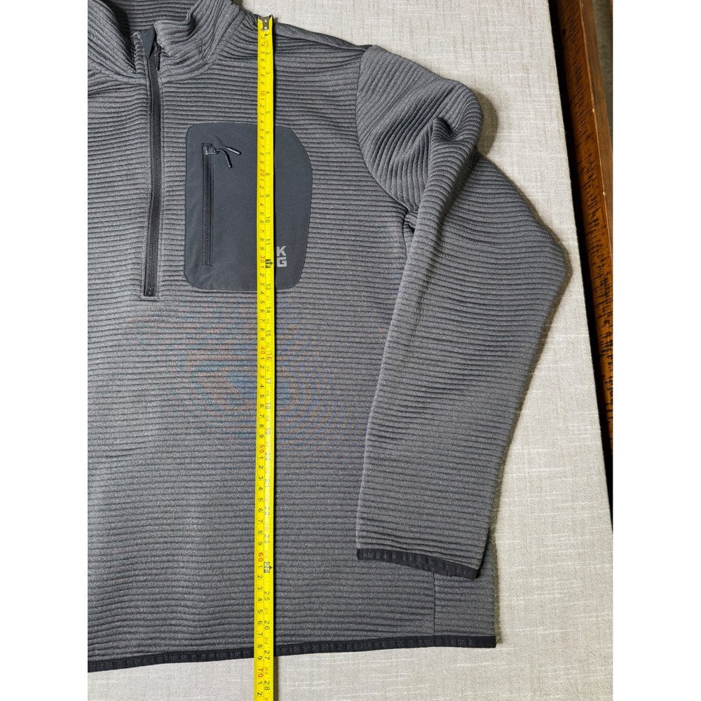 Alaskan Hardgear Duluth Trading Co Mens XL Gray Quarter Zip Ribbed Pullover - Picture 8 of 11